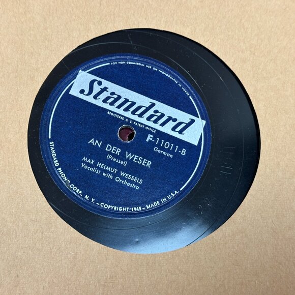 Vintage 78 RPM Record Album Book w/ 10 Shellac Discs Red Embossed VG German - Picture 11 of 14